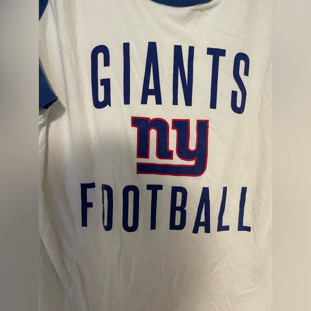 EUC long sleeve NY giants baseball style T-shirt - Picture 2 of 4